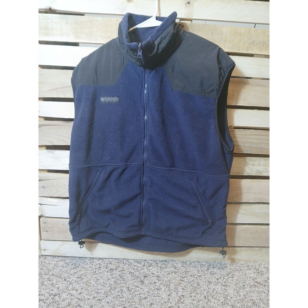 Vintage Columbia Sportswear Unisex Large Blue Fleece Zip Vest